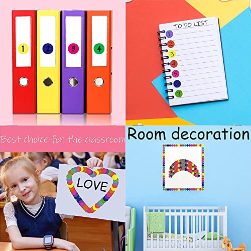Colored Dot Stickers 3/4 Inch, 8-Color Coding Circle Labels, 4000 pcs