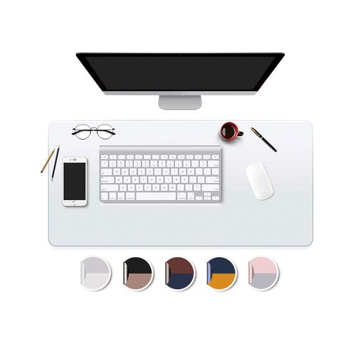 Desk Pad Blotter Mats Clear Organizer Office Table Protector Painting Desktopper Gamer Desk Pad with Mouse Pad for Laptop Computer Desktop Keyboard Pads Plastic Crystal Waterproof Mat Large 24x36