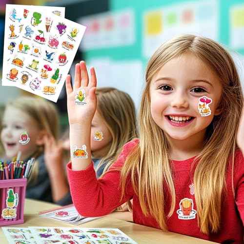 800PCS Fun Stickers for Kids, Positive Stickers for Kids Classroom, Classroom Prizes Elementary, Removable Teacher Stickers for Grading and Rewards