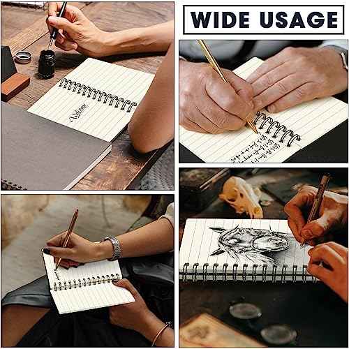 Jutom 54 Pcs Small Spiral Notebooks Memo Pads 3x5 Bulk Small Pocket Notebooks Mini Notepads with Lined Pages Mini Journals for Office Back to School Work Writing Supplies, 120 Pages (Black)