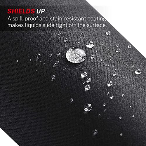 MROCO Black Office & Gaming Mouse Pad 11L x 8.5W Inches - Larger, Non-Slip, Waterproof