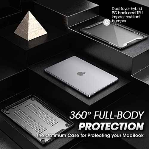 SUPCASE for MacBook Air 15 Inch Case 2025/2024/2023 (Unicorn Beetle), M4 A3241 / M3 A3114 / M2 A2941 Heavy Duty Shockproof Rugged Hard Shell Protective Cover for MacBook Air 15" with Touch ID, Black