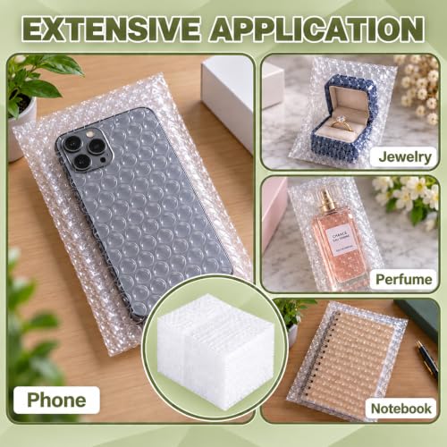 50PCS 6x8 Inch Bubble Pouches - Shockproof Cushioning Protection Bags