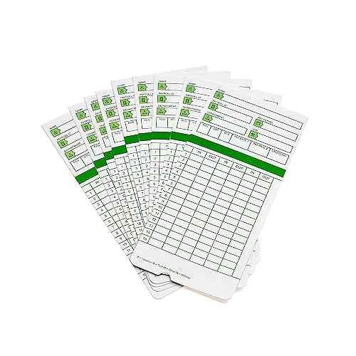 Zzrywuty All Pay Periods, 100 Count Time Cards for Hn3000, 2-Sided, 3 3/8" x 7 3/8", Green