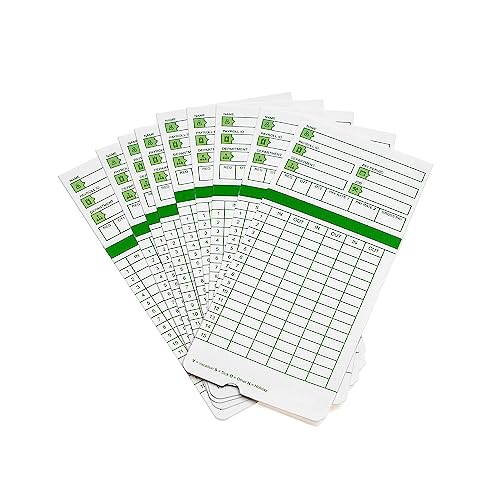 Green Employee Time Cards for Payroll, 3 3/8 x 7 3/8 Inch, 100 Count - Zzrywuty