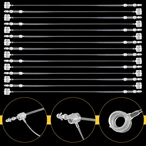5in Clear Plastic Fastener Hang Tag Snaps (3000 Pack) for Clothing & Retail