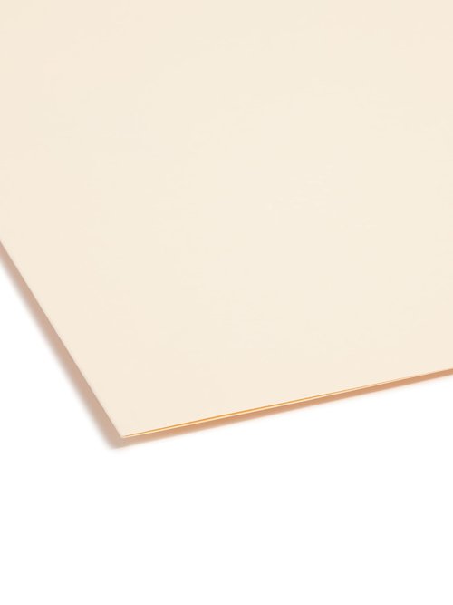 Smead SuperTab® Fastener File Folder, 2 Fasteners, Oversized 1/3-Cut Tab, Guide Height, Legal Size, Manila, 50 Per Box (19535)