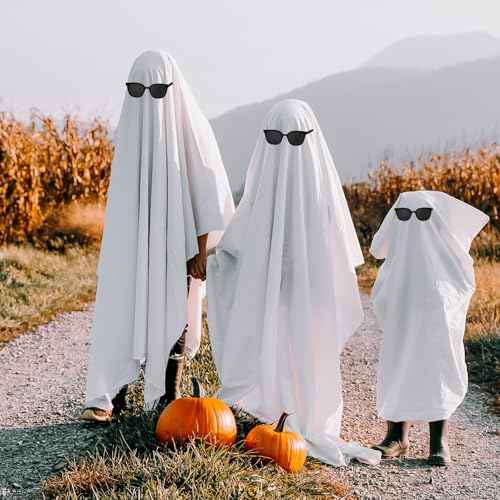 3 Sets Ghost Sheet Costume White Ghost Sheet Halloween Boo Costume for Adult Halloween Cosplay