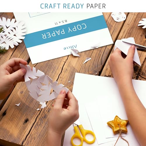 Printer Paper - 8.5 x 11 White Letter Size Copy Paper, 1 Ream 500 Sheets 20 lb Printing Paper for Documents Writing, Drawing, Smooth, 92 Bright | Home, School, Office Supplies | Made in USA
