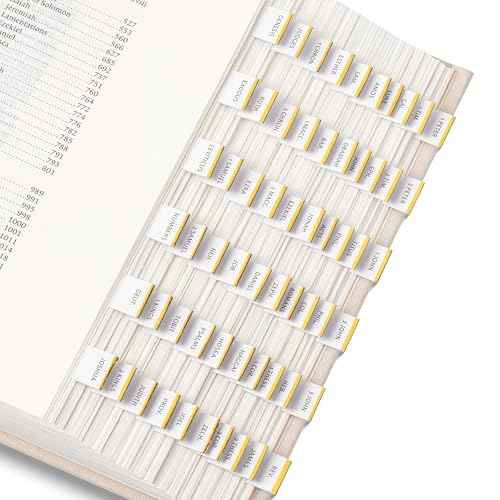 Mr. Pen- Mini Bible Tabs, 90 pcs, White with Gold Edge, Laminated Bible Tabs for Women and Men