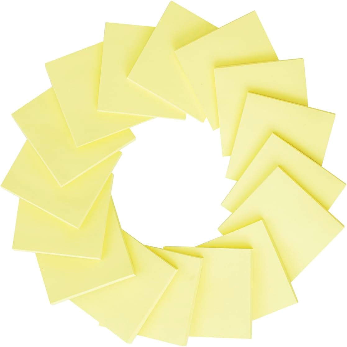 (16 Pack) Sticky Notes 3x3, Self-Stick Pads Bright Colors Sticky Note, Recyclable, Easy to Stick for Home, Office, Notebook