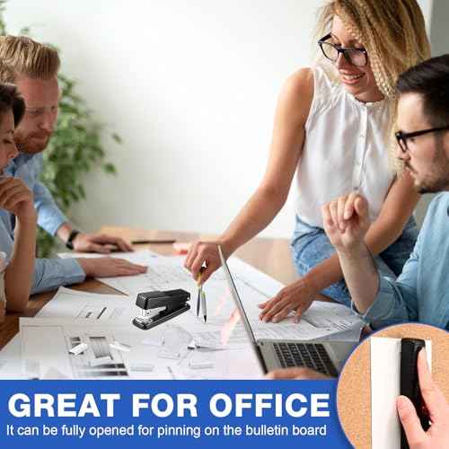 12 Pack Staplers for Desk with 12000 Staples Office Stapler Bulk 30 Sheet Capacity Metal Non-Slip Stapling Machine Heavy Duty for School Office