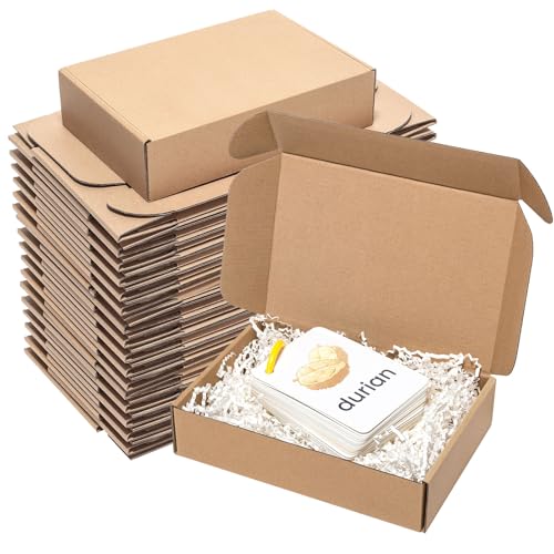 Wowxyz 9x6x2 Inch Brown Corrugated Shipping Boxes 60 Pack - Heavy Duty Cardboard Mailers