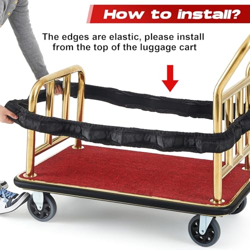 Bellman Cart Bumper Guard and Wall Protector Hotel Luggage Cart Bumper Collision Protector Cover for Airport & Travel Accessory Indoor & Outdoor Use(Medium)