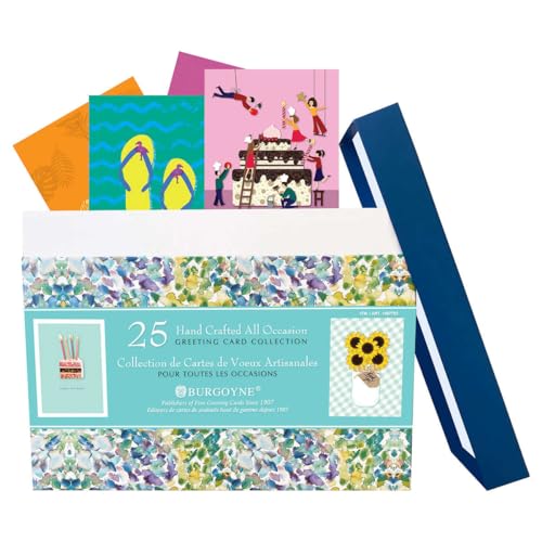 Hand-Crafted All Occasion Greeting Cards, 25 Count