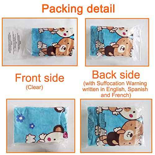 Belinlen 100 Count 18x24 Inch Self Seal Clear Poly Bags with Suffocation Warning for Packaging, Shipping & FBA with Permanent Adhesive (1.5mil)