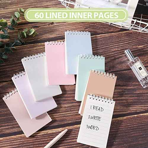 Ddaowanx Small Notebooks,3x5 Pocket Spiral Notepads With Lined Pages - The Perfect Little Mini Notebook to Stay Organized and Boost Productivity at Work or School (48, Cute Colors)