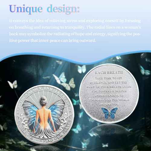 Bulk Pack of Butterfly Sobriety Coins - Inspirational AA Medallions - Women's Addiction Recovery Coins - Alcoholics Anonymous Sobriety Gifts(50Pcs)