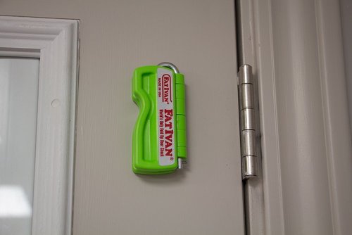 The Original Fat Ivan Fold Up Doorstop Wedge with Magnet Green (Pack of 2)
