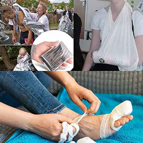 276PCS Small Travel First Aid Kit Supplies for Business, First Aid Emergency Set Backpacking Essentials Items Trauma Survival Kits for Outdoor Adventure, Black AMORNING