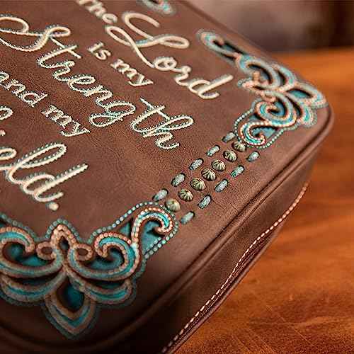 Montana West Western Style Embroidered Bible Covers for Women Men Book Carrying Case Church Bag Outdoor Bible Protective