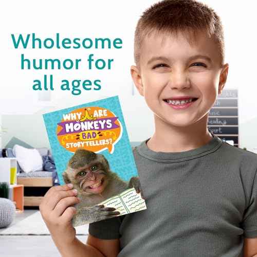 T MARIE 40 Funny Animal Joke Postcards with No Repeats - 4x6¡± Humorous Bulk Thinking of You Postcards for Kids, Grandkids, Students, and Teachers, Summer Camp, Lunchboxes and More