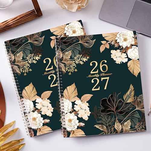 2026-2027 Monthly Planner - Jan 2026 - Dec 2027, 2 Year Monthly Calendar 2026-2027, 9" ¡¿ 11" Calendar Planner, 24 Months, Tabs, Back Pocket, Twin-Wire Binding, Note Pages