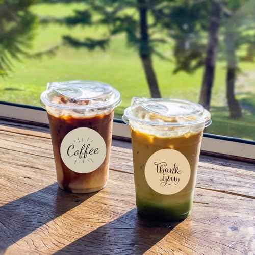 2 Inch Round Thermal Label Stickers, Circle Thermal Stickers Labels, Waterproof Direct Thermals Printer Label-300 Sheets/Autumn Colors