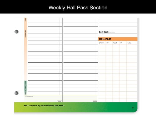 Dated Middle High School Student Planner 2025-2026 Academic School Year, Large (8.5" by 11") Matrix Style Datebook with Classic Middle/High Matrix Cover