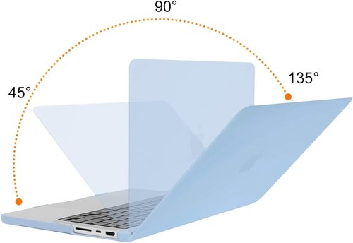 MOSISO MacBook Pro 14-Inch Hard Case - Airy Blue with Keyboard Skin, Screen Film & Pouch