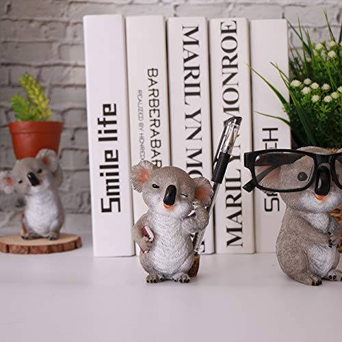 Cute Koala Bear Animal Pen Holder Desk Organizer Office Desktop Stationery Organizer Funny Bathroom Kitchen Bedroom Home Decor Christmas Present Gifts