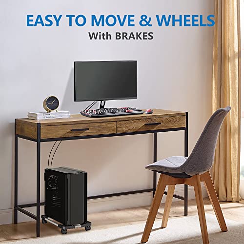 Adjustable Computer Tower Stand | Mobile CPU Holder for Desktop PC Tower Riser