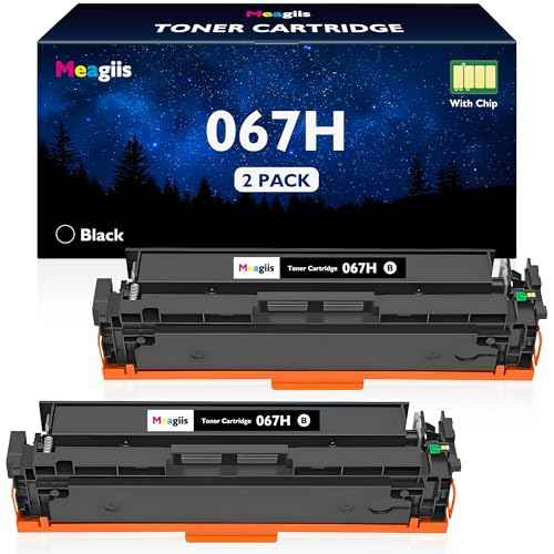 Compatible 067H Black Toner Cartridge 2-Pack Replacement for Canon 067H 067 Toner Cartridge High Yield for Color imageCLASS MF656Cdw MF654Cdw MF653Cdw LBP631Cw LBP632Cdw MF650C LBP630C Series Printer