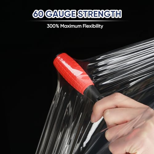 TICONN 15-Inch x 1000 ft Industrial Stretch Wrap Roll for Moving & Shipping (1PK)