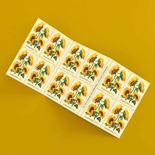 Sunflowers Forever Postage Stamps Booklet of 20 - First-Class Mail 2026