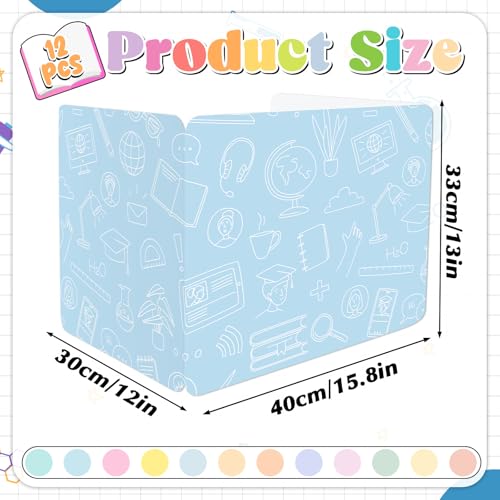 12 Pack Student Privacy Folders with Testing Dividers for Classroom & Office