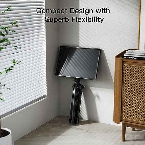 AMADA HOMEFURNISHING Height Adjustable Projector Tripod Stand for 26 to 51 in, Foldable Laptop Tripod Stand, Portable Outdoor Projector Stand for Laptop, Projector, DJ, or Sheet Music-AMPS02