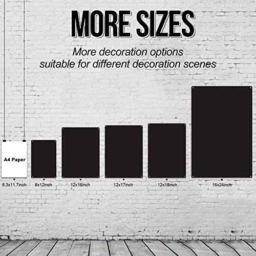 JIUFOTK Quick Reference Conversion Chart Metal Tin Signs Fraction To Decimal & Mm Posters Basic Math Plaque Decorations Office Classroom Room Wall Decor 16x24 Inches