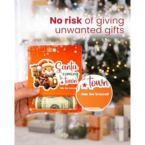 12 Sets of Christmas Money Holders for Cash, Funny Ways to Give Money as a Gift, Money Holder for Cash Gift, Money Ornament, Variety of Unique Cards With Plastic Lip Balm Tray With Adhesive