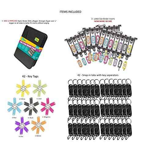 Lucky Line File-A-Key, Binder, 42 Units, 13-3/4¡È(W) x 11¡È(L) x 2.5¡È(H)