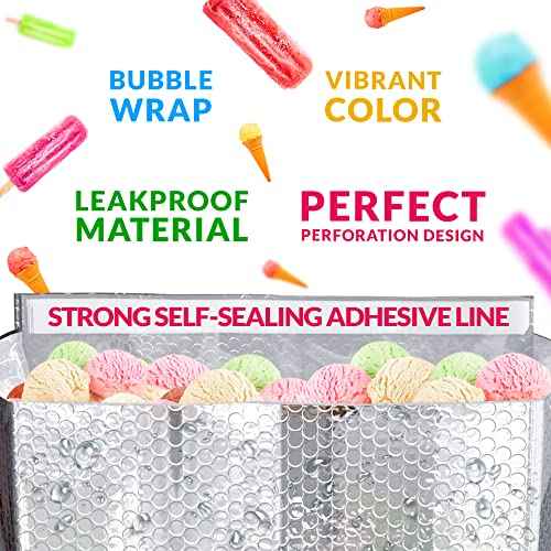 ABC 10 Pack Double Layer Foil Insulated Box Liners 8 x 8 x 8 inches. Silver Shipping Boxes for Frozen Food, Odorless Insulated Containers. Leakproof Cold Shipping Boxes for Frozen Fish, Meat