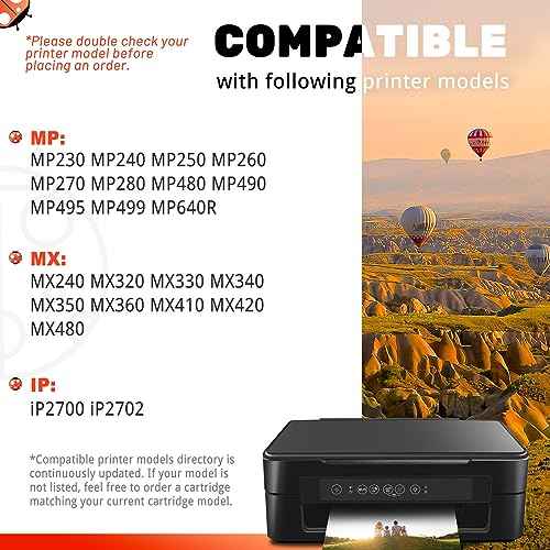 COCCINK PG-210 CL-211 210XL 211XL Ink Cartridge for Canon Pixma MX320 MX340 MX410 MX420 MX350 MP250 MP280 MP480 MP490 MP495 Printer Remanufactured for Canon 210 XL 211 XL Combo Pack (1 Black 1 Color)