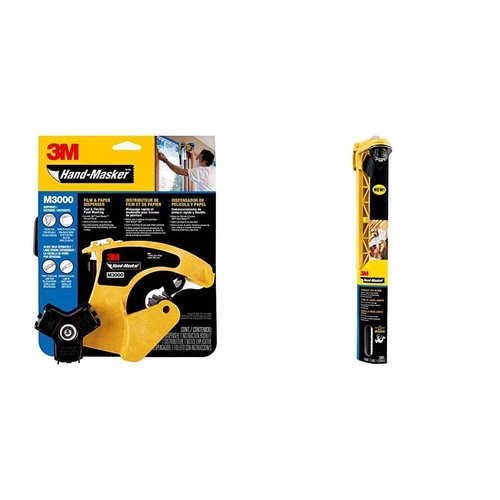 Scotch Painter's Tape Hand-Masker Film & Tape Dispenser & 12-Inch Straight Cut Blade