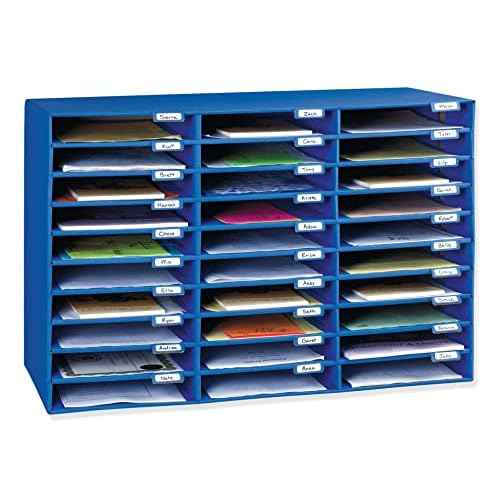 Pacon Classroom Keepers 30-Slot Mailbox, Blue (001318)