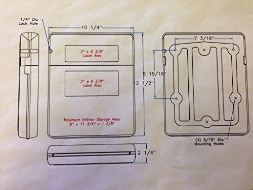 Weatherproof Document Holder for Manuals Rain Dust & Harsh Environments