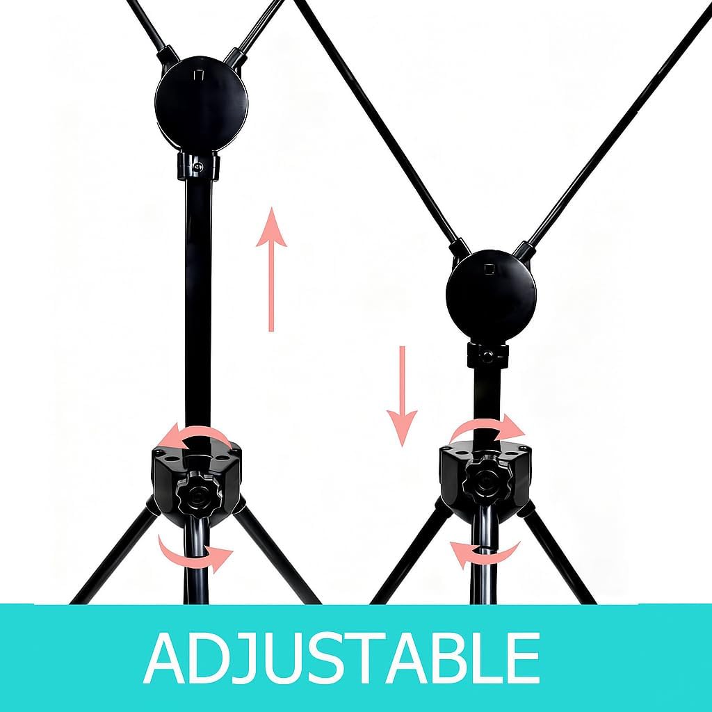 4U Media & Displays X Frame Banner Stand - Adjustable 24"x72" Heavy Duty Portable Display with Carrying Bag