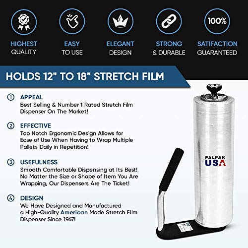 PalPakEXT The Leading Stretch Film Dispenser Extended Length - Holds
