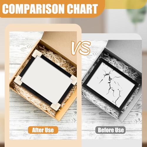 Frienda 12 Pcs Thickened Rubber Picture Frame Corner Protectors for