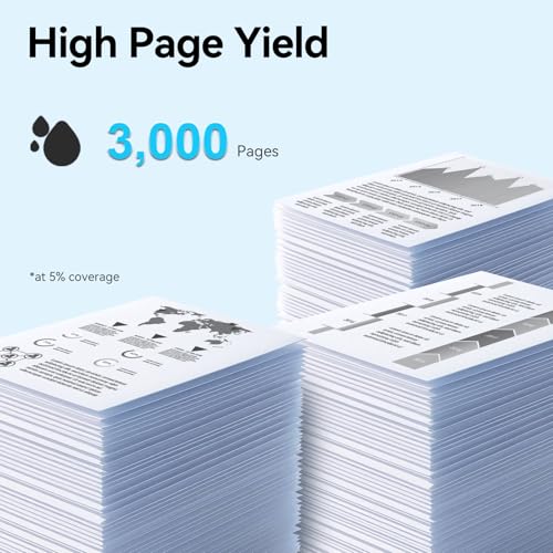 LEMERO UEXPECT Compatible for TN830XL Toner for Brother Printer Replacement for TN830XL TN 830XL TN-830XL Toner use with HL-L2460DW DCP-L2640DW HL-L2405W MFC-L2820DW HL-L2400D HL-L2480DW(Black,2 Pack)