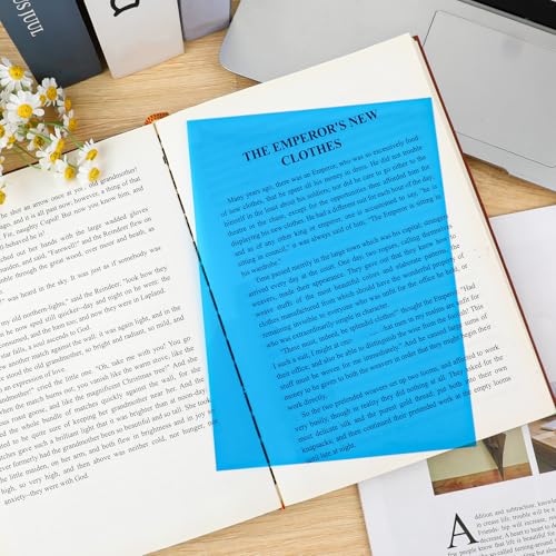 Colored Overlays for Dyslexia Reading Sheets 12 Pack - Visual Stress Relief Tools